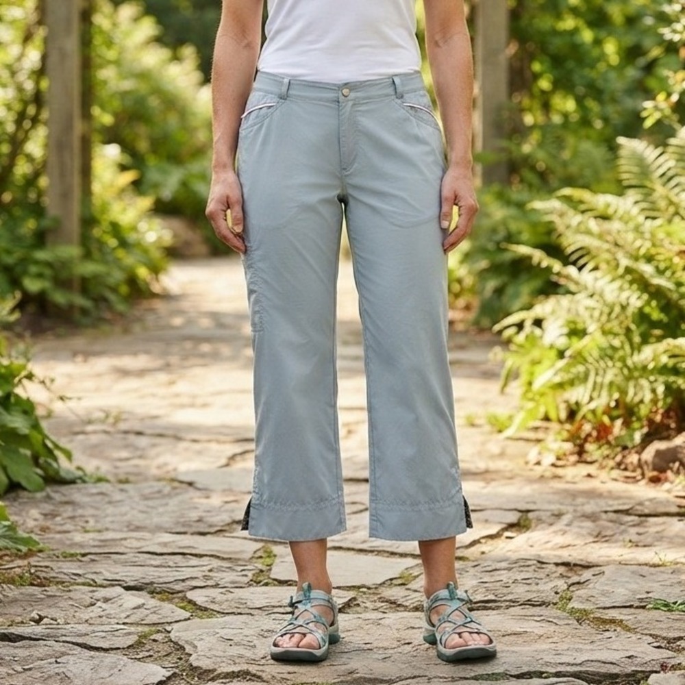 Horny Toad Pants Women's Size 6 Hiking Capri Outdoor Straight Leg Cotton Nylon